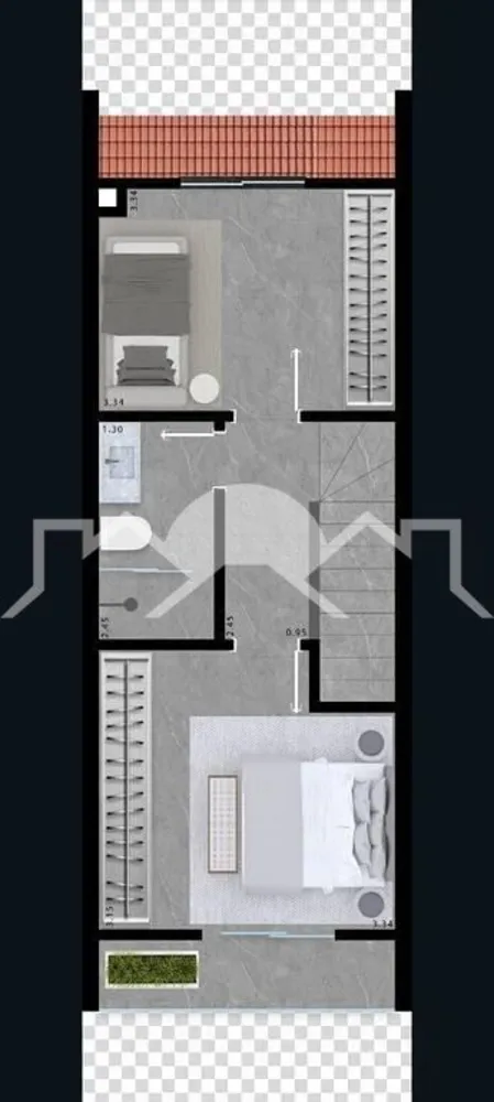 Sobrado, 3 quartos, 98 m² - Foto 2