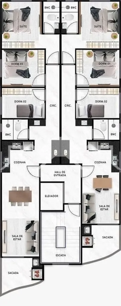 Apartamento, 3 quartos, 75 m² - Foto 4