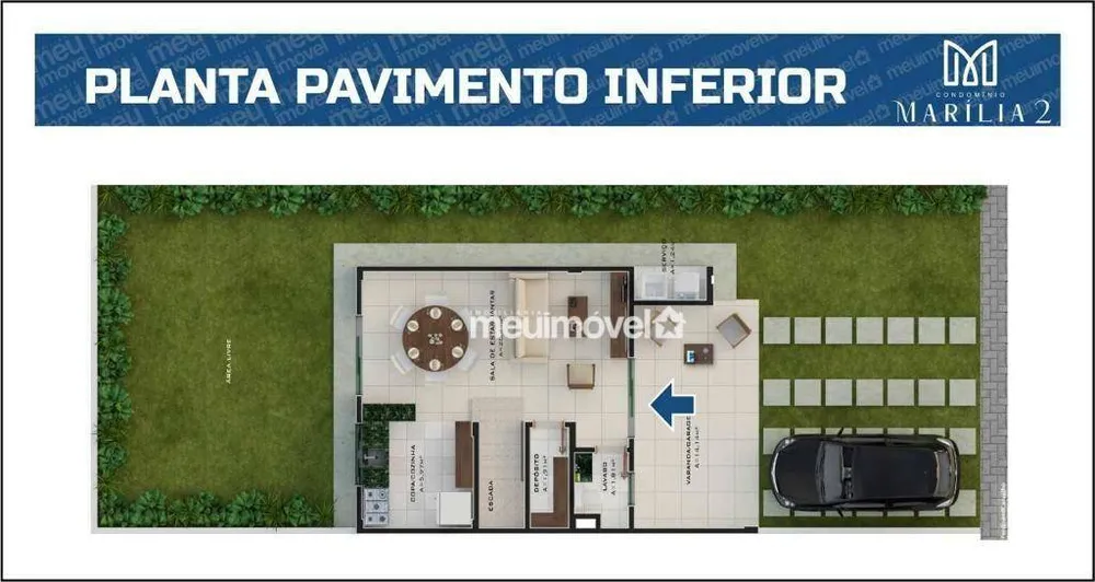 Casa de Condomínio, 3 quartos - Foto 4