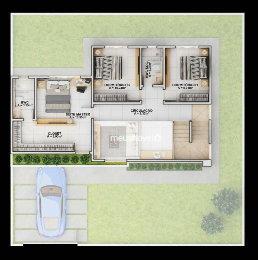Casa de Condomínio, 3 quartos - Foto 3