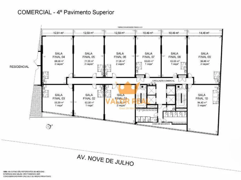 Sala-Conjunto, 53 m² - Foto 9