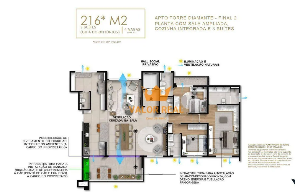 Apartamento, 3 quartos, 216 m² - Foto 11