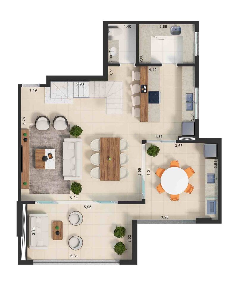 Apartamento, 2 quartos, 69 m² - Foto 7