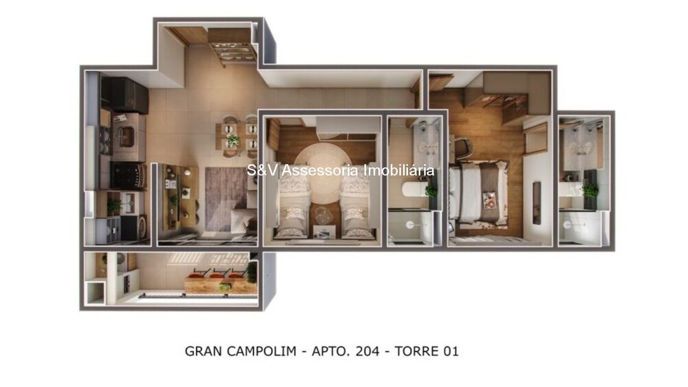 Apartamento à venda com 2 quartos, 53m² - Foto 20