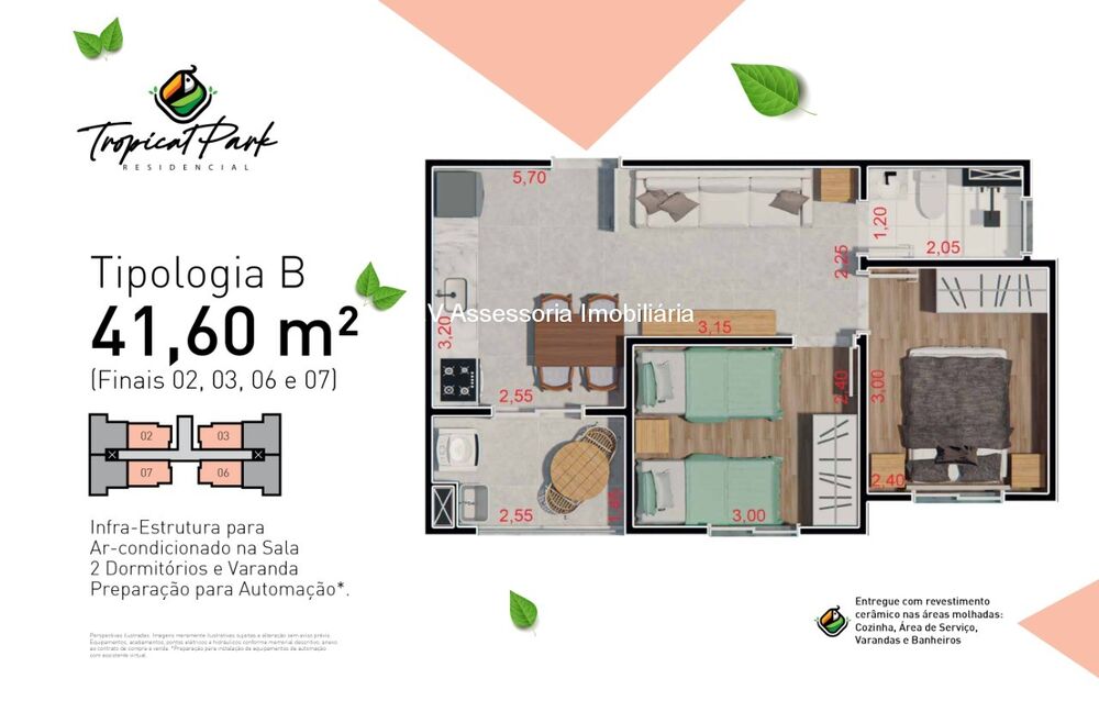 Apartamento à venda com 2 quartos, 47m² - Foto 22