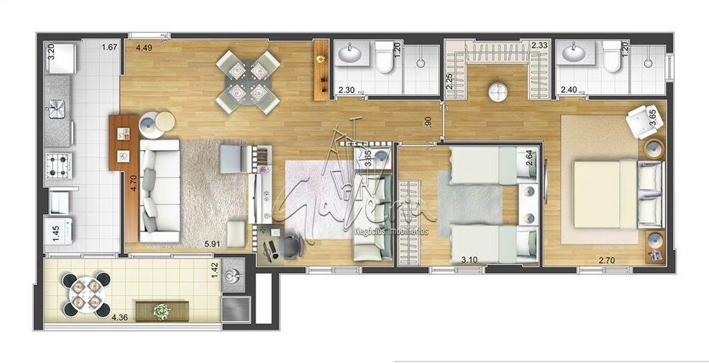 Apartamento, 2 quartos, 66 m² - Foto 26