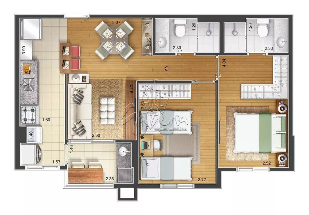 Apartamento, 2 quartos, 70 m² - Foto 5