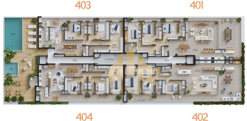 Cobertura, 3 quartos, 164 m² - Foto 3