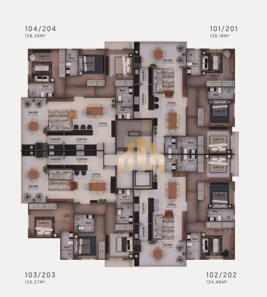 Cobertura, 4 quartos, 352 m² - Foto 12