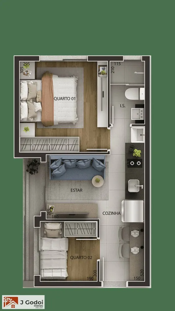 Apartamento, 2 quartos, 52 m² - Foto 10