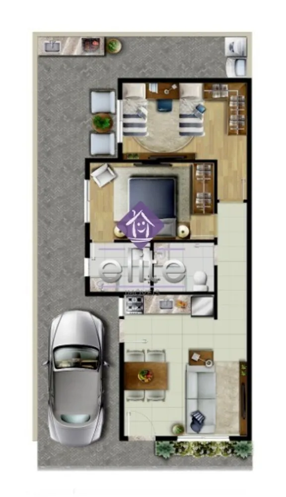 Casa de Condomínio, 2 quartos - Foto 2