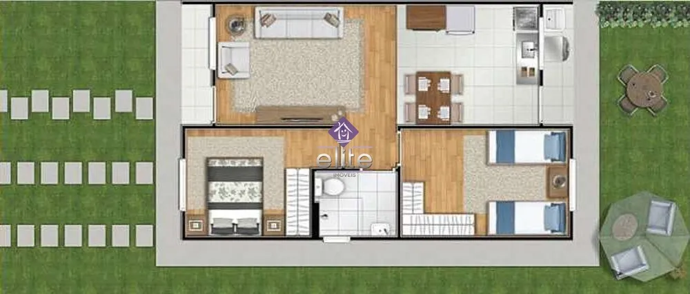 Casa de Condomínio, 2 quartos - Foto 3