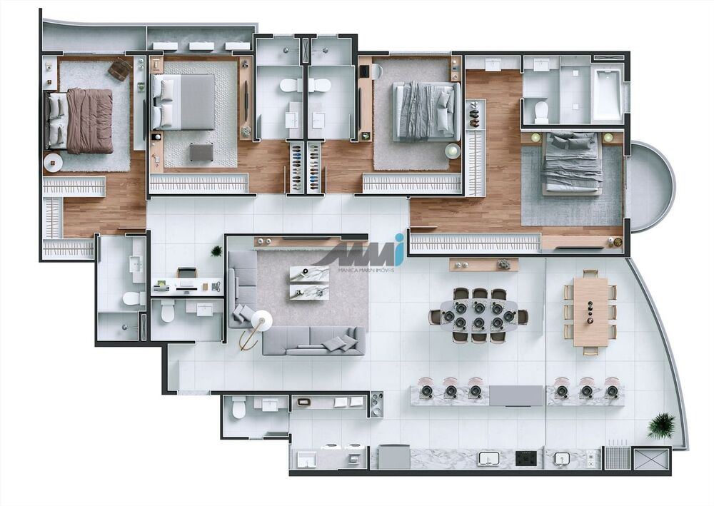 Apartamento à venda com 3 quartos, 151m² - Foto 12