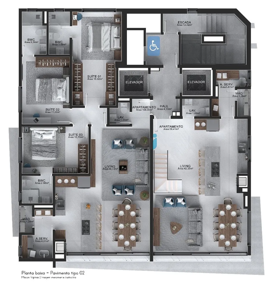 Apartamento, 3 quartos, 107 m² - Foto 8
