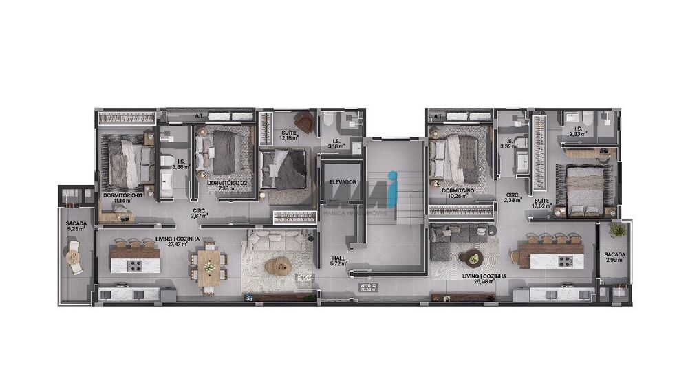 Apartamento, 2 quartos, 70 m² - Foto 4