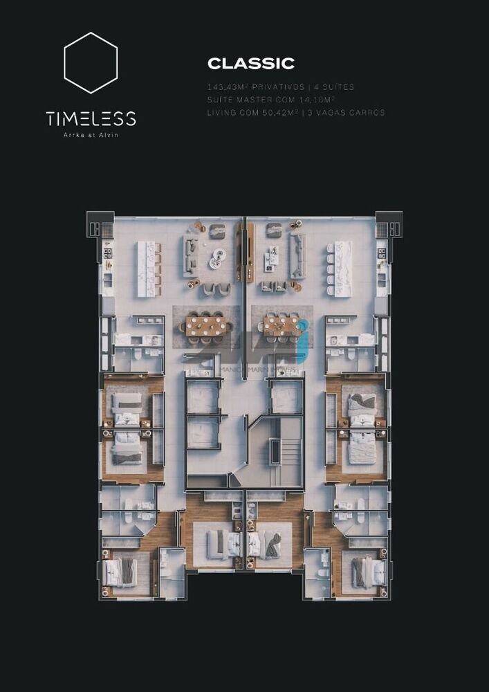 Apartamento, 4 quartos, 143 m² - Foto 2