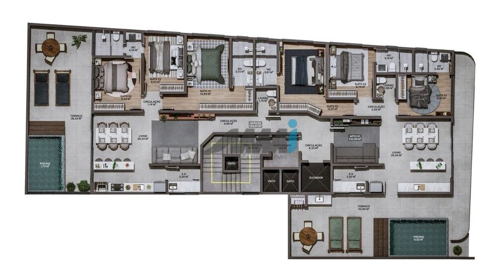 Apartamento, 3 quartos, 92 m² - Foto 3