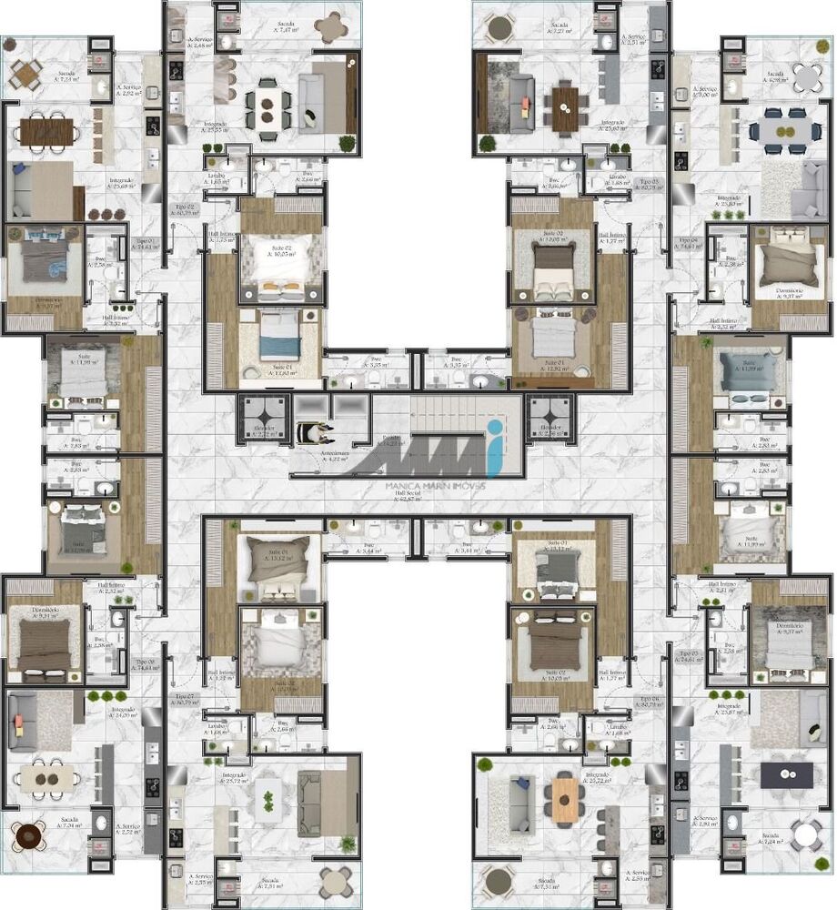 Apartamento, 3 quartos, 97 m² - Foto 9