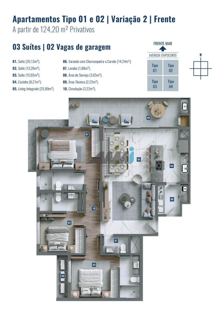 Apartamento, 3 quartos, 133 m² - Foto 5