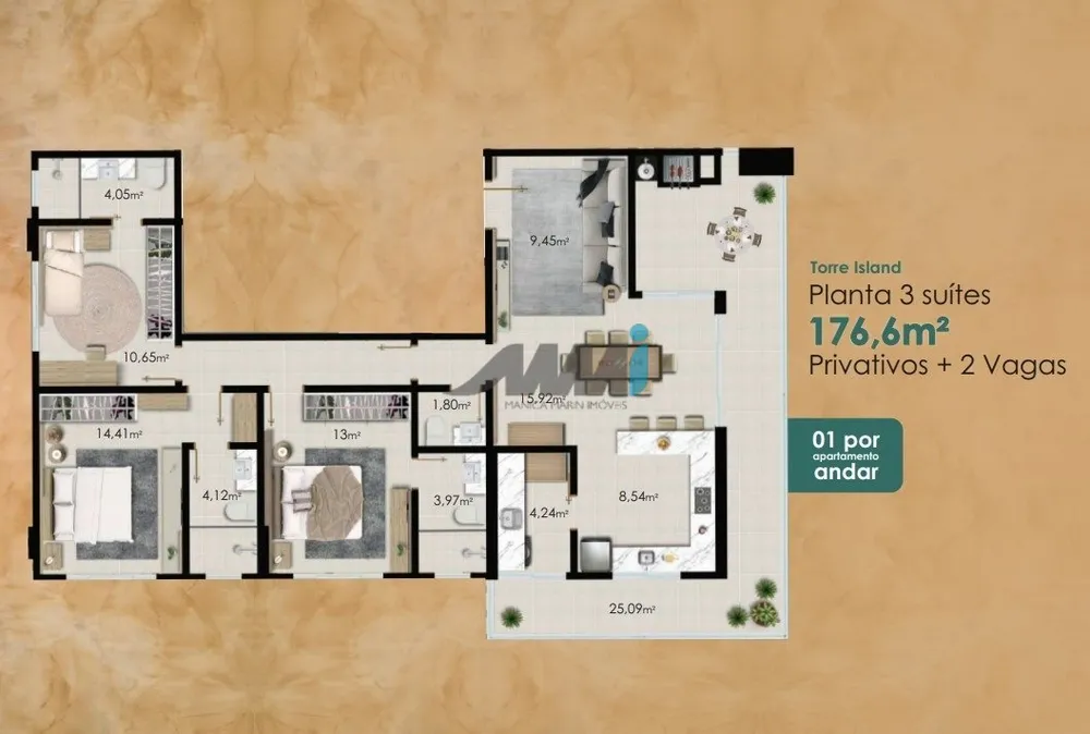 Apartamento, 3 quartos, 176 m² - Foto 8