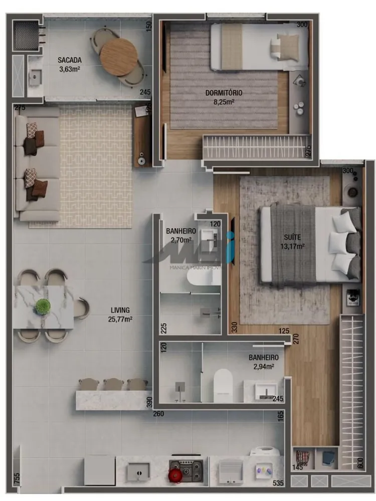 Apartamento, 2 quartos, 64 m² - Foto 11