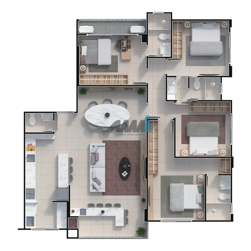 Apartamento, 3 quartos, 130 m² - Foto 5