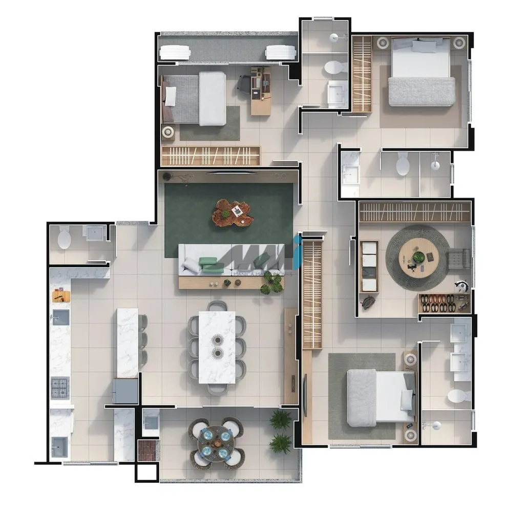 Apartamento, 3 quartos, 130 m² - Foto 7