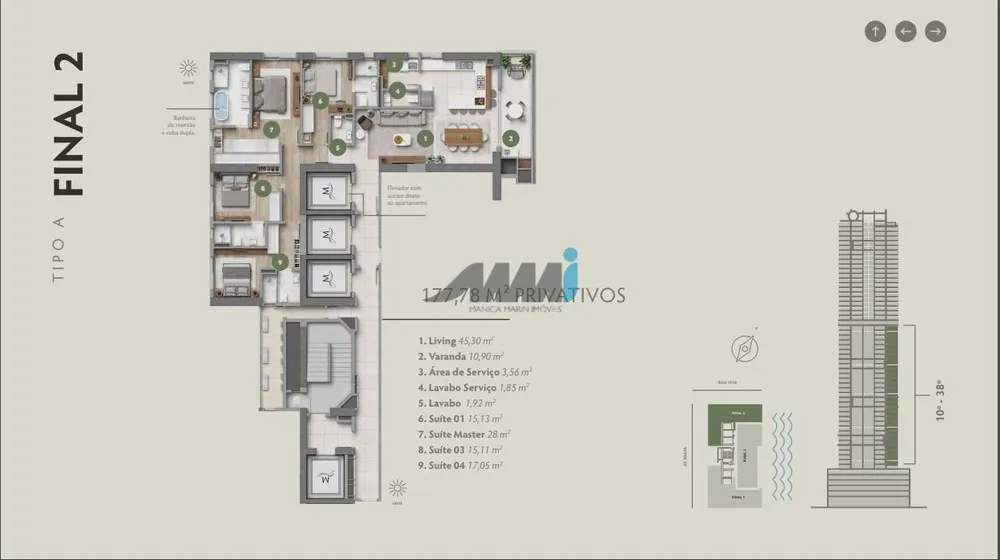 Apartamento, 4 quartos, 171 m² - Foto 15