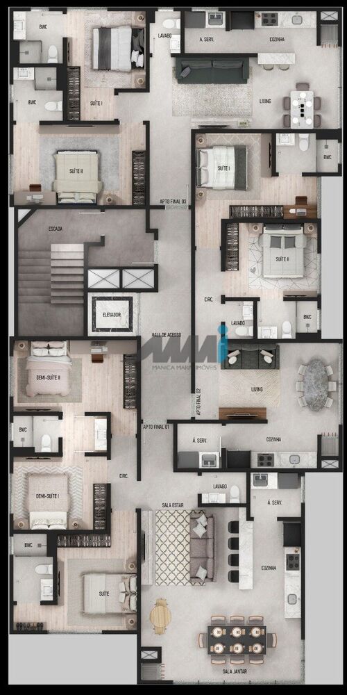 Cobertura à venda com 3 quartos, 125m² - Foto 12