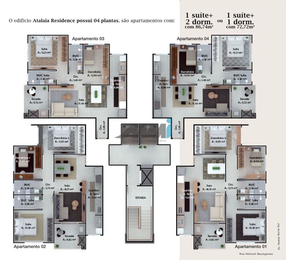 Apartamento à venda com 3 quartos, 86m² - Foto 9