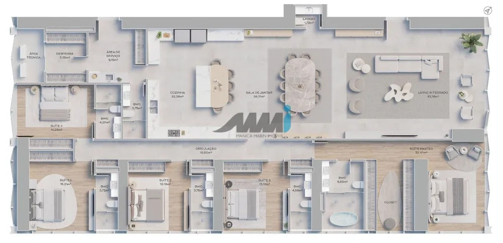 Apartamento, 5 quartos, 301 m² - Foto 15