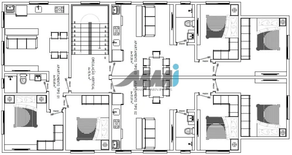 Apartamento, 2 quartos, 51 m² - Foto 2
