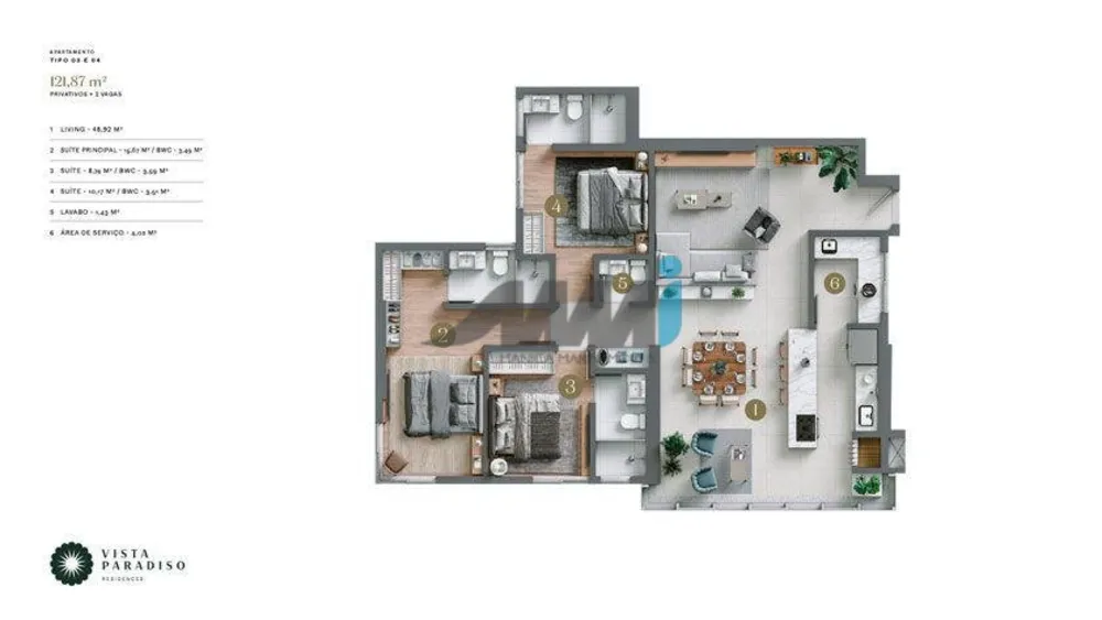 Apartamento, 3 quartos, 121 m² - Foto 11