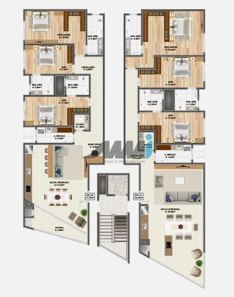 Apartamento, 3 quartos, 133 m² - Foto 8
