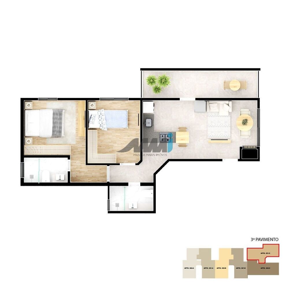 Apartamento à venda com 2 quartos, 55m² - Foto 15
