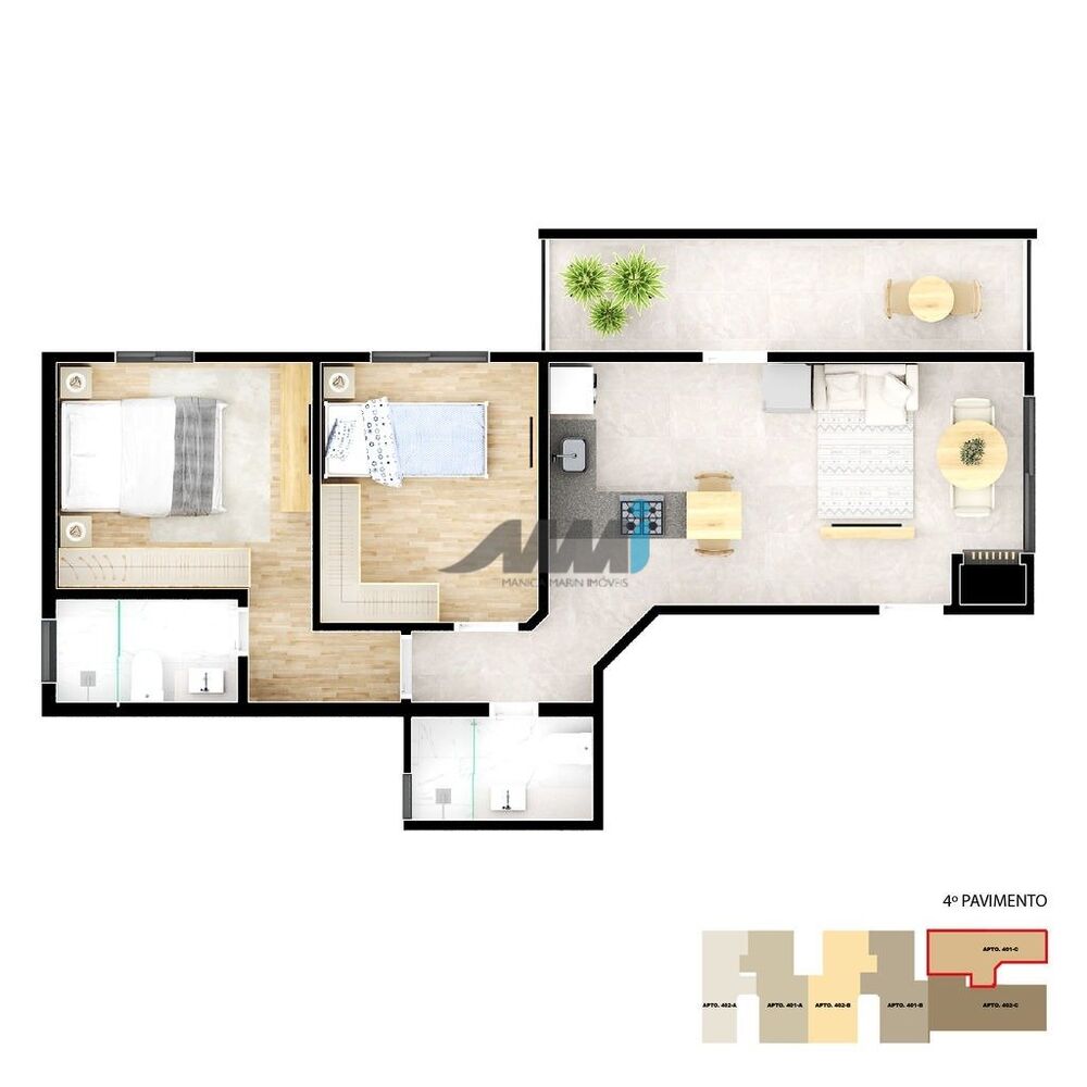 Apartamento à venda com 2 quartos, 55m² - Foto 16