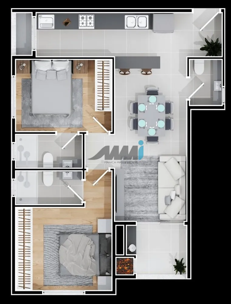 Apartamento, 2 quartos, 64 m² - Foto 6