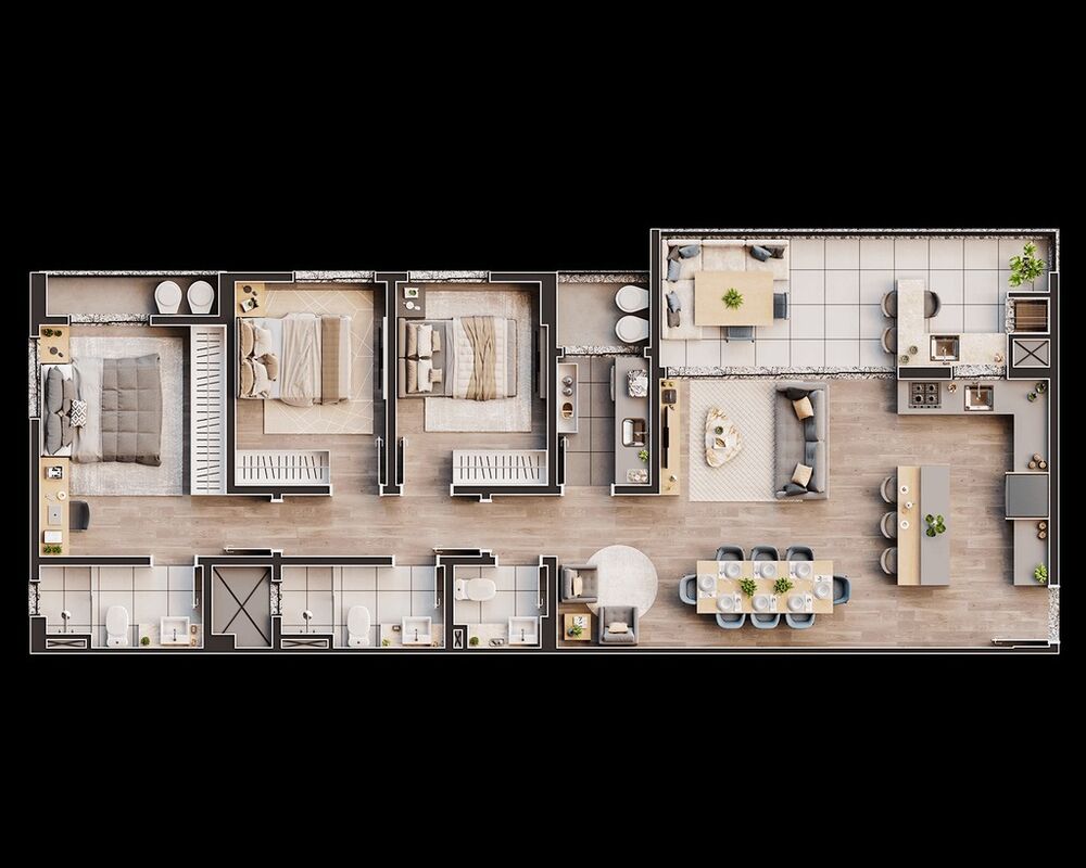 Apartamento à venda com 3 quartos, 122m² - Foto 8