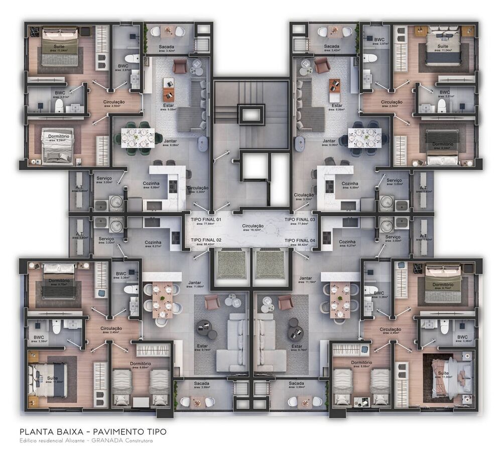 Apartamento à venda com 3 quartos, 88m² - Foto 10
