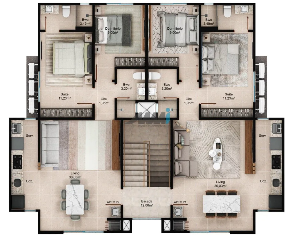 Apartamento, 2 quartos, 81 m² - Foto 12