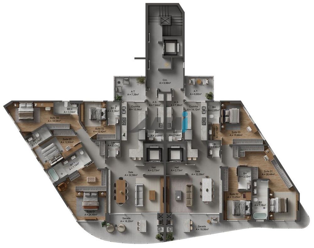 Apartamento, 4 quartos, 187 m² - Foto 4