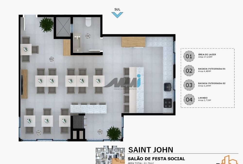 Cobertura, 3 quartos, 85 m² - Foto 2