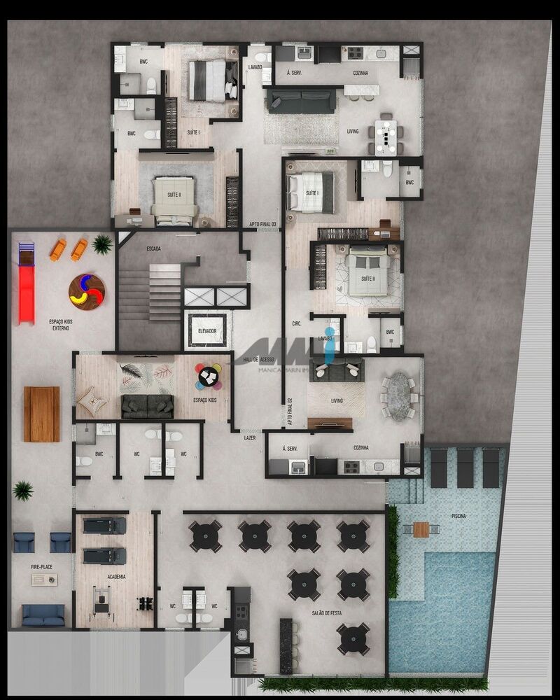 Apartamento à venda com 3 quartos, 101m² - Foto 16