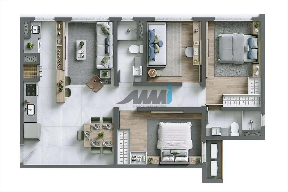Apartamento, 2 quartos, 61 m² - Foto 18