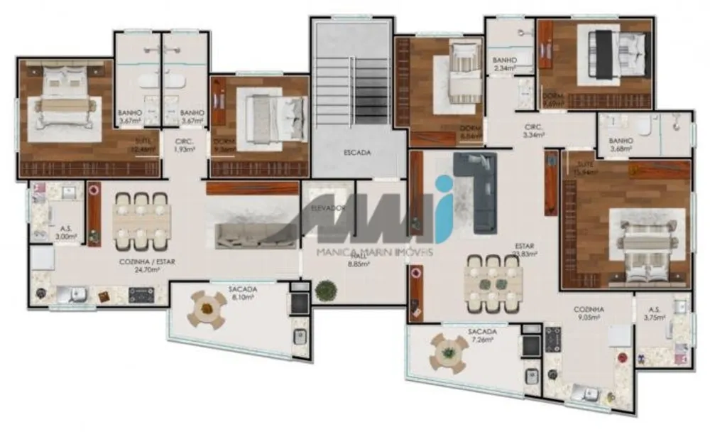 Apartamento, 2 quartos, 77 m² - Foto 9