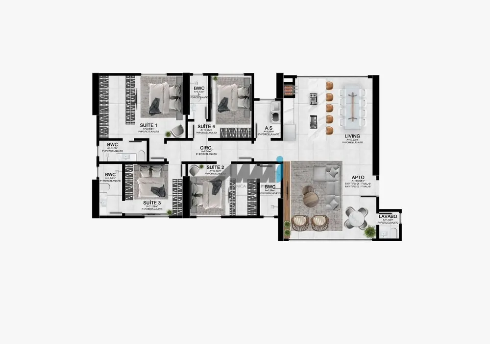Apartamento, 3 quartos, 141 m² - Foto 7