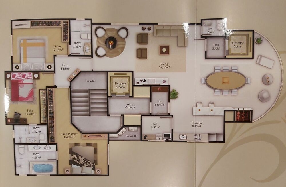 Apartamento, 3 quartos, 137 m² - Foto 3