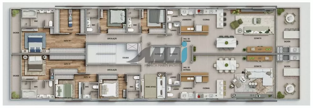 Apartamento à venda com 3 quartos, 172m² - Foto 25