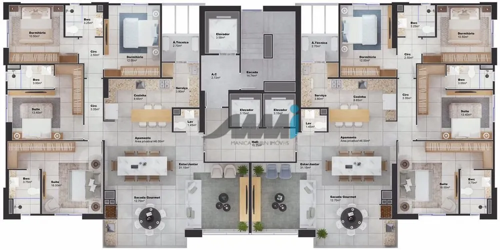 Apartamento, 4 quartos, 146 m² - Foto 13