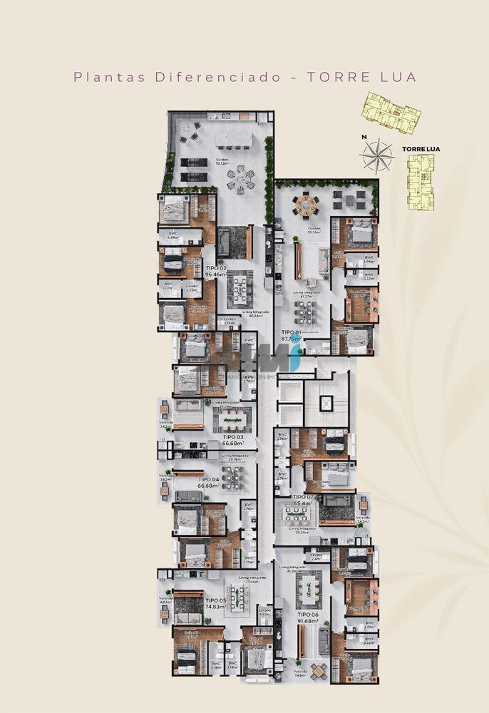 Apartamento à venda com 2 quartos, 65m² - Foto 4